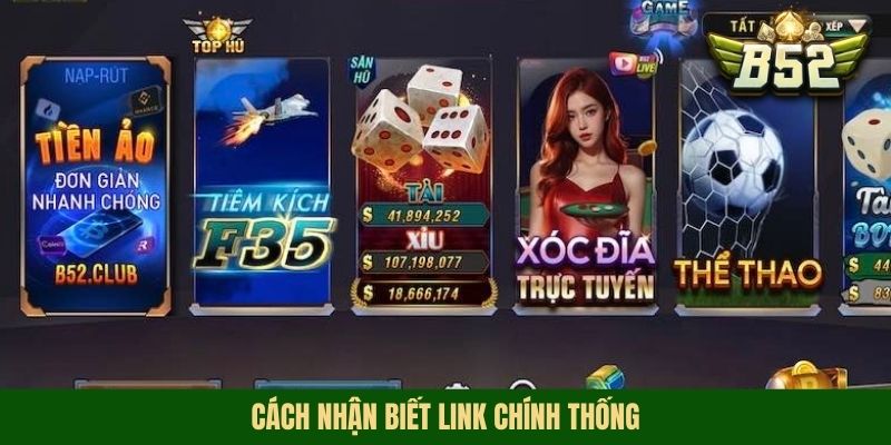 Cách nhận biết link chính thống